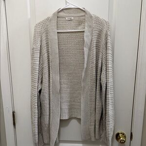 Women’s 1x Westport Beige Knit Cardigan # Fashion # Dress Up
